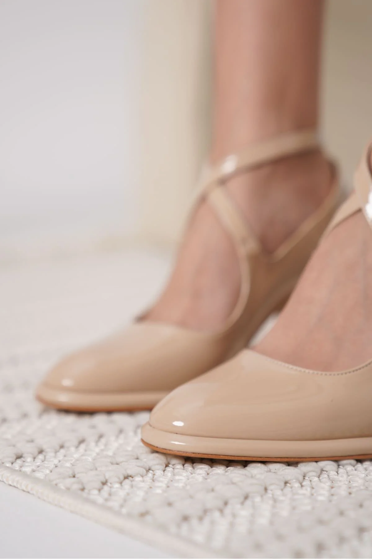 Cali Nude Rugan Kadın Topuklu Ayakkabı