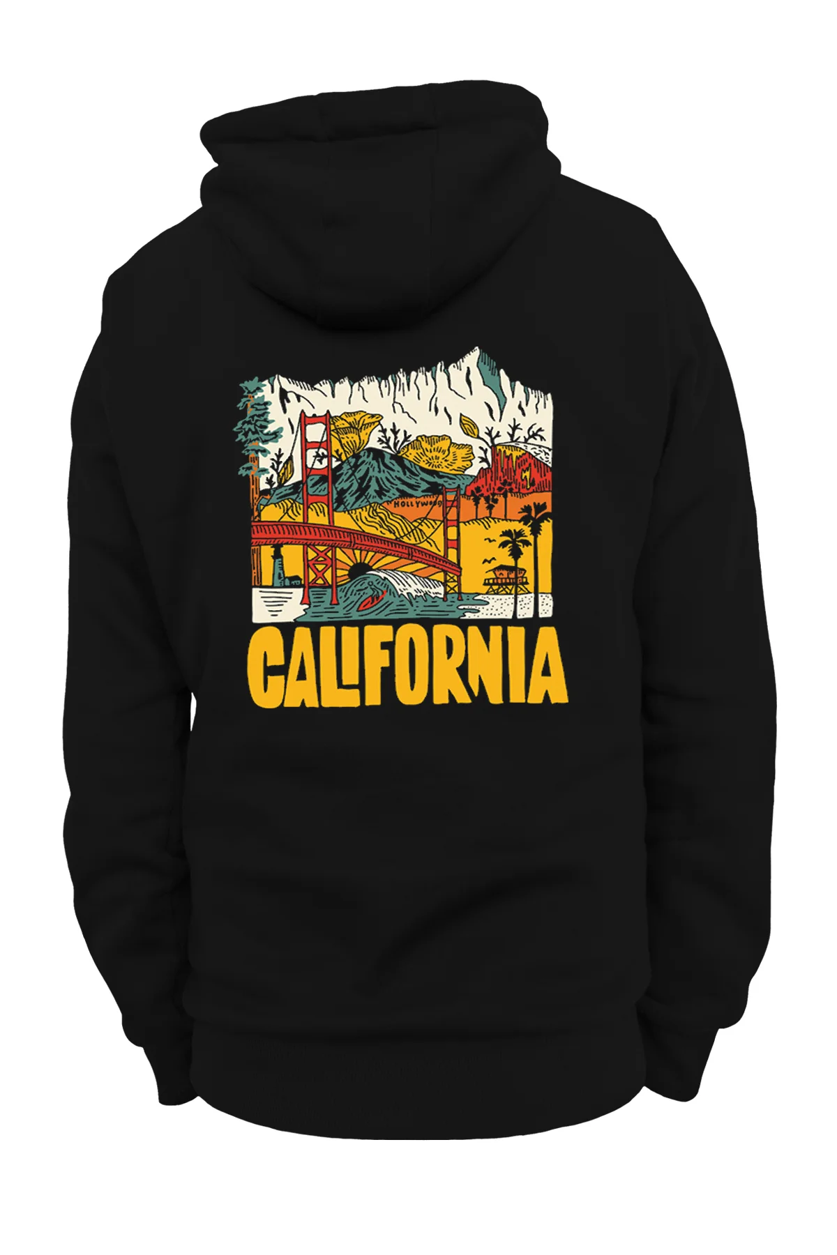 California Baskılı, 3 iplik. Şardonlu, İçi Polar, Kalın, (600 gr.) Sweatshirt