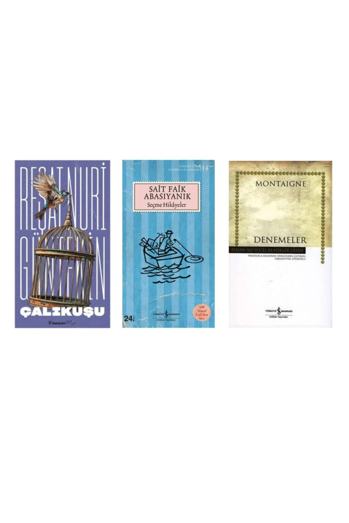 calikusu + sait faik abasiyanik(secme hikayeler)+denemeler=(3 kitap)