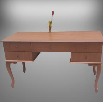 Çalışma Masa 90017 ST Klasik Model Kayın Aslan Ayak Ve Kaplam Tab