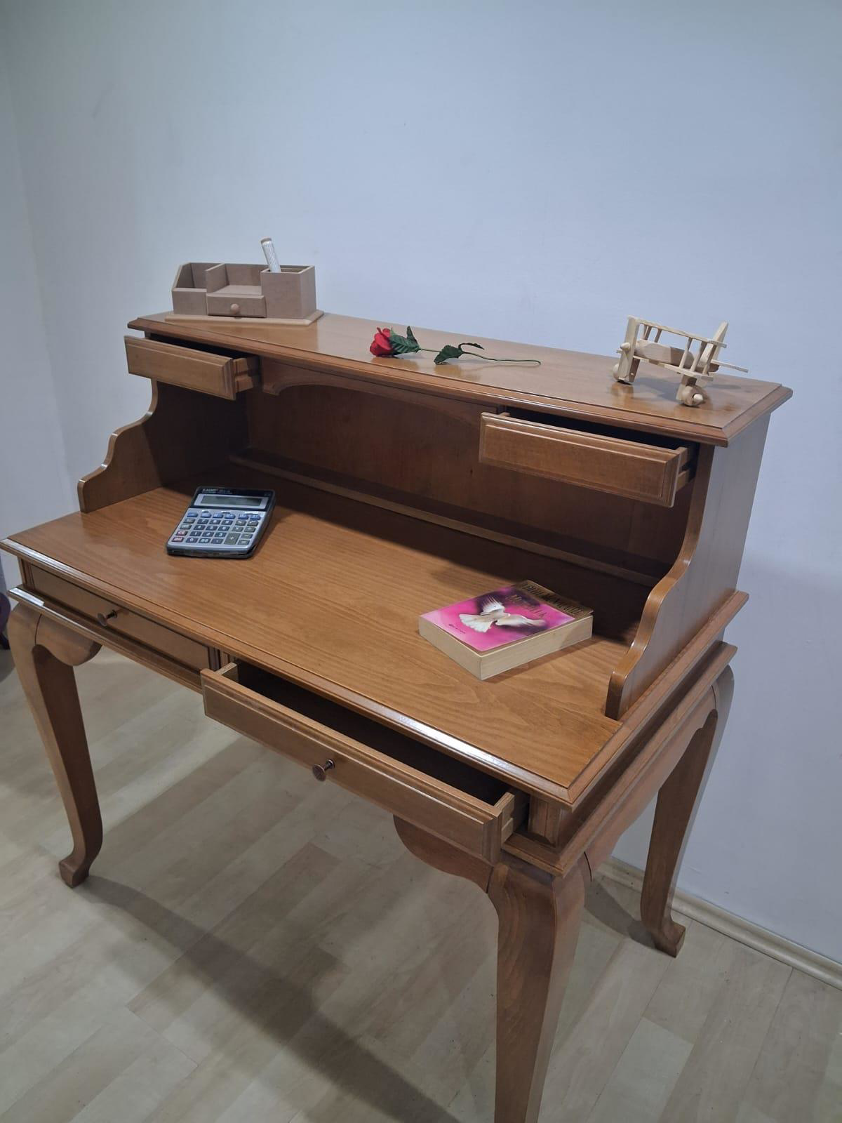 Çalışma Masa  İlhm 90633 Model Klasik Takım Lüks Klasik Ahşap Cev