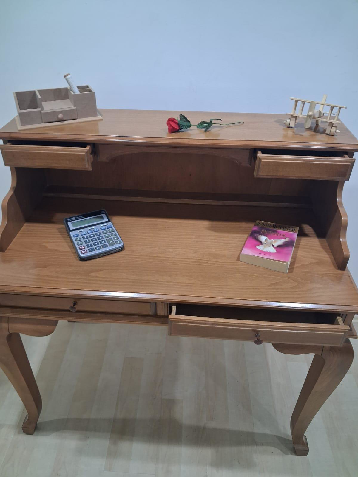 Çalışma Masa  İlhm 90633 Model Klasik Takım Lüks Klasik Ahşap Cev