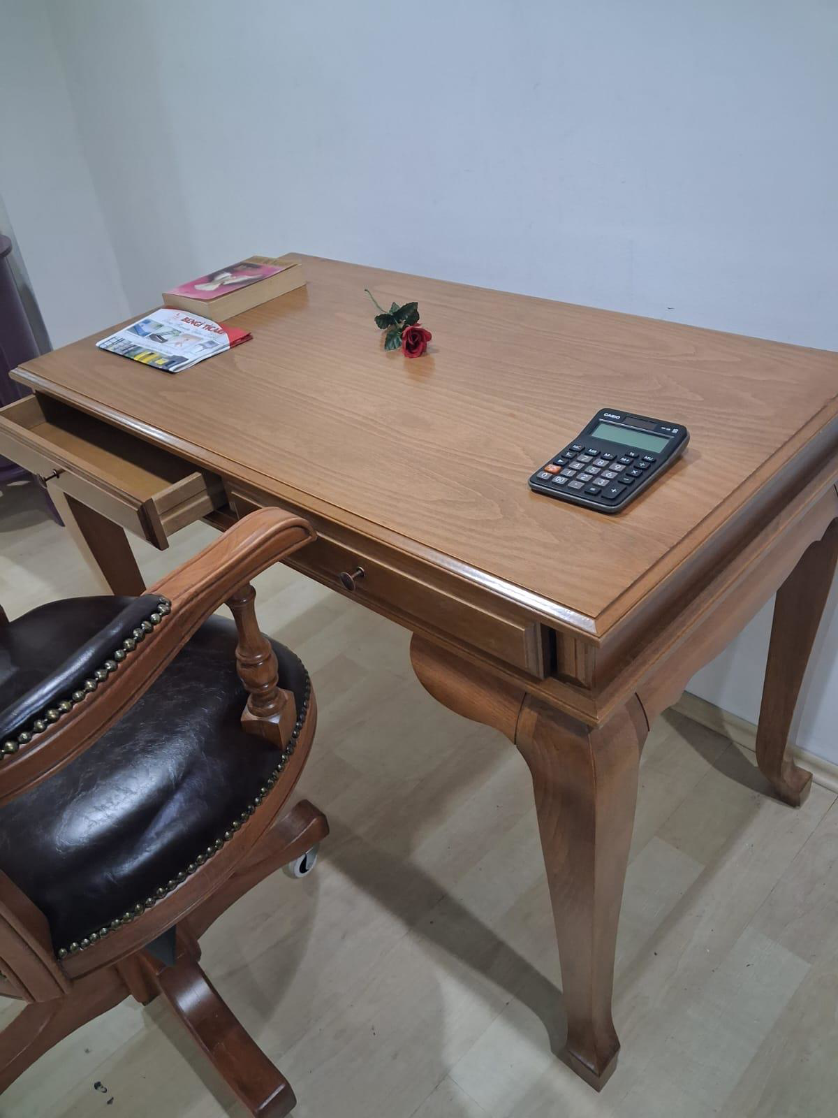 Çalışma Masa Klasik Alt İlhm 90632 Döner Sandalye Lüks Klasik Cev