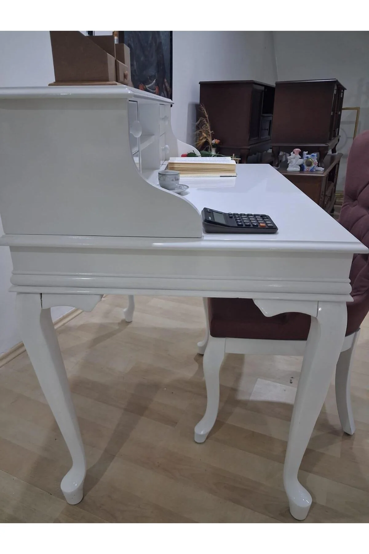 Çalışma Masa Sandalye 90659 Model Parlak Beyaz Lake Boyalı Masa Gökyüzü Sandalye Çalışma Masa Sandalye 90659 Model Parlak Beyaz Lake Boyalı Masa Gökyüzü Sandalye - Görsel 5