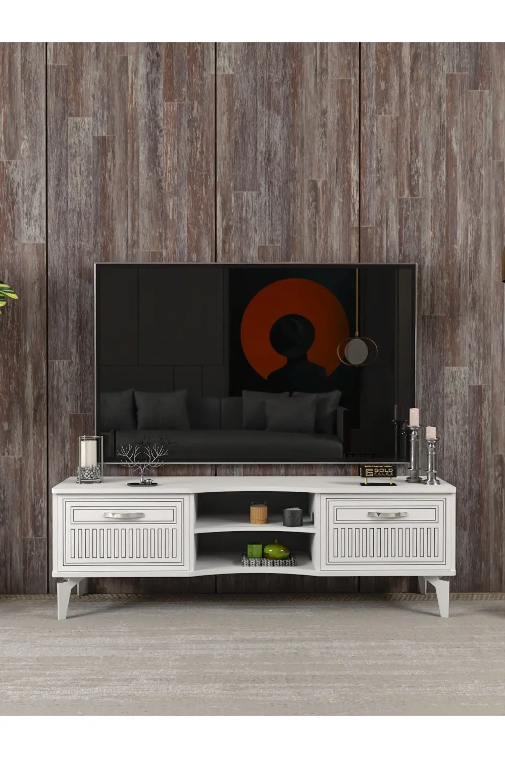 Çalışma Masası 5 Raflı Kitaplık Atlantik Çam