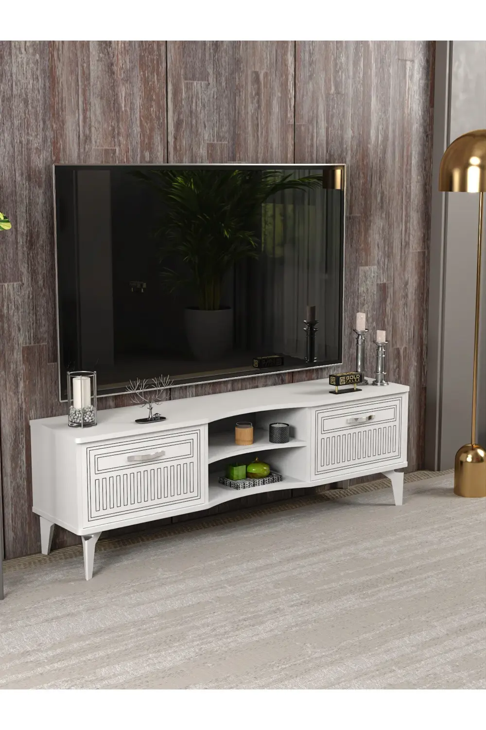 Çalışma Masası 5 Raflı Kitaplık Atlantik Çam