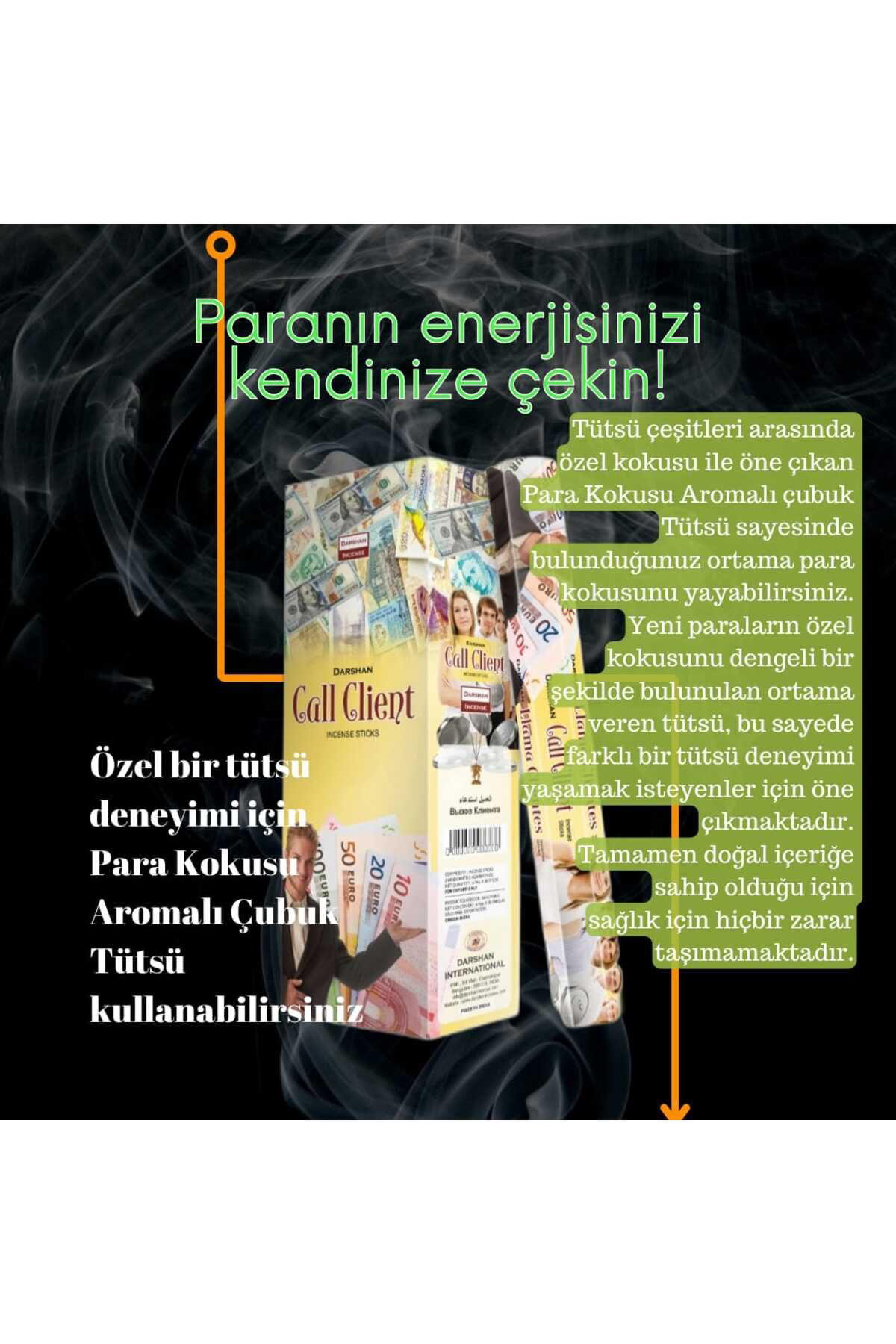 Darshan Call Client Müsteri Çekme Tütsü 20 Çubuk