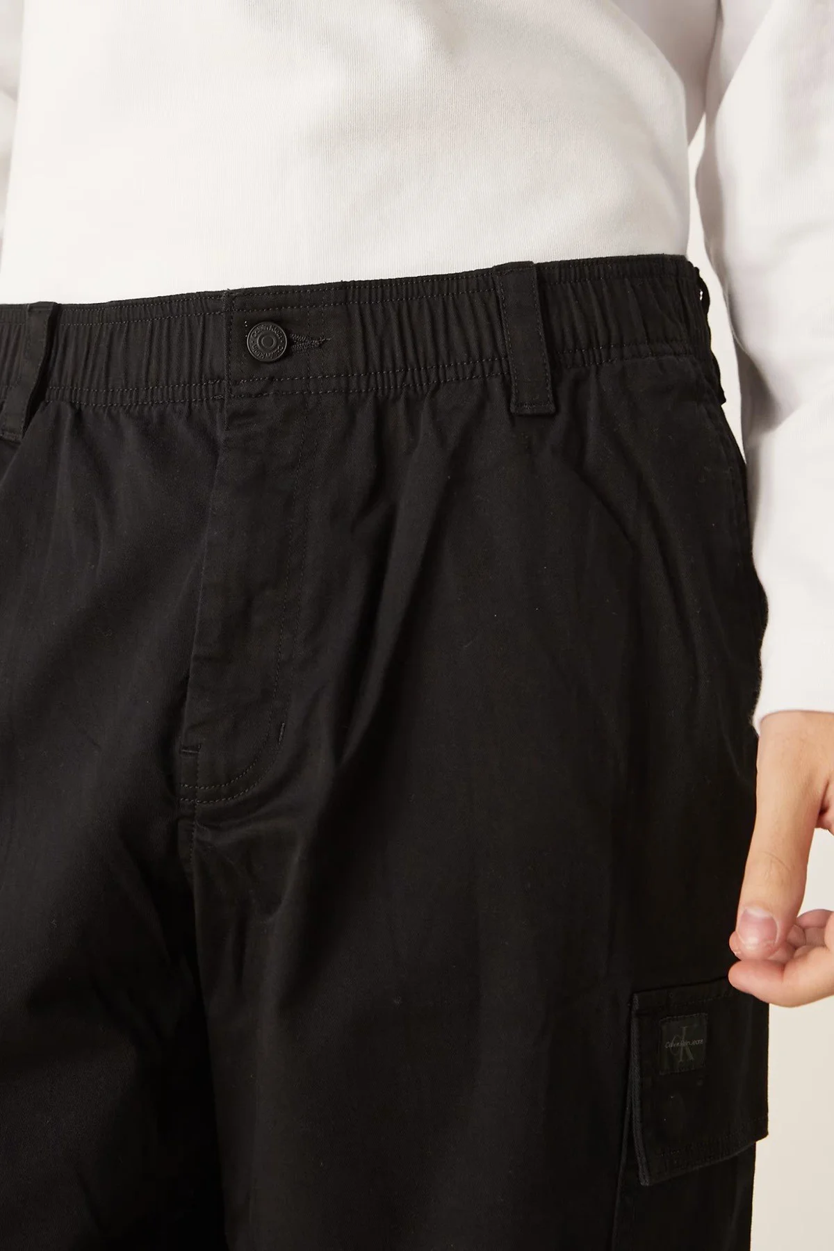 Calvin Klein Straight Leg Cargo Trousers Erkek Bol Kesim Kargo Cepli Eşofman Altı Siyah Calvin Klein Straight Leg Cargo Trousers Erkek Bol Kesim Kargo Cepli Eşofman Altı Siyah