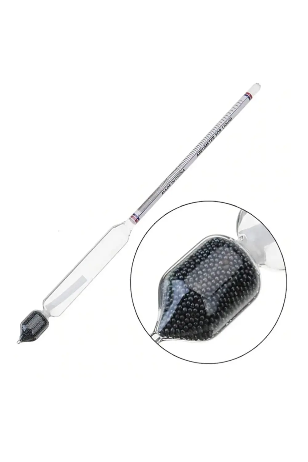 Cam Alkol-metre 0-100 Derece Arası Alkol Seviyesi Ölçer-27cm