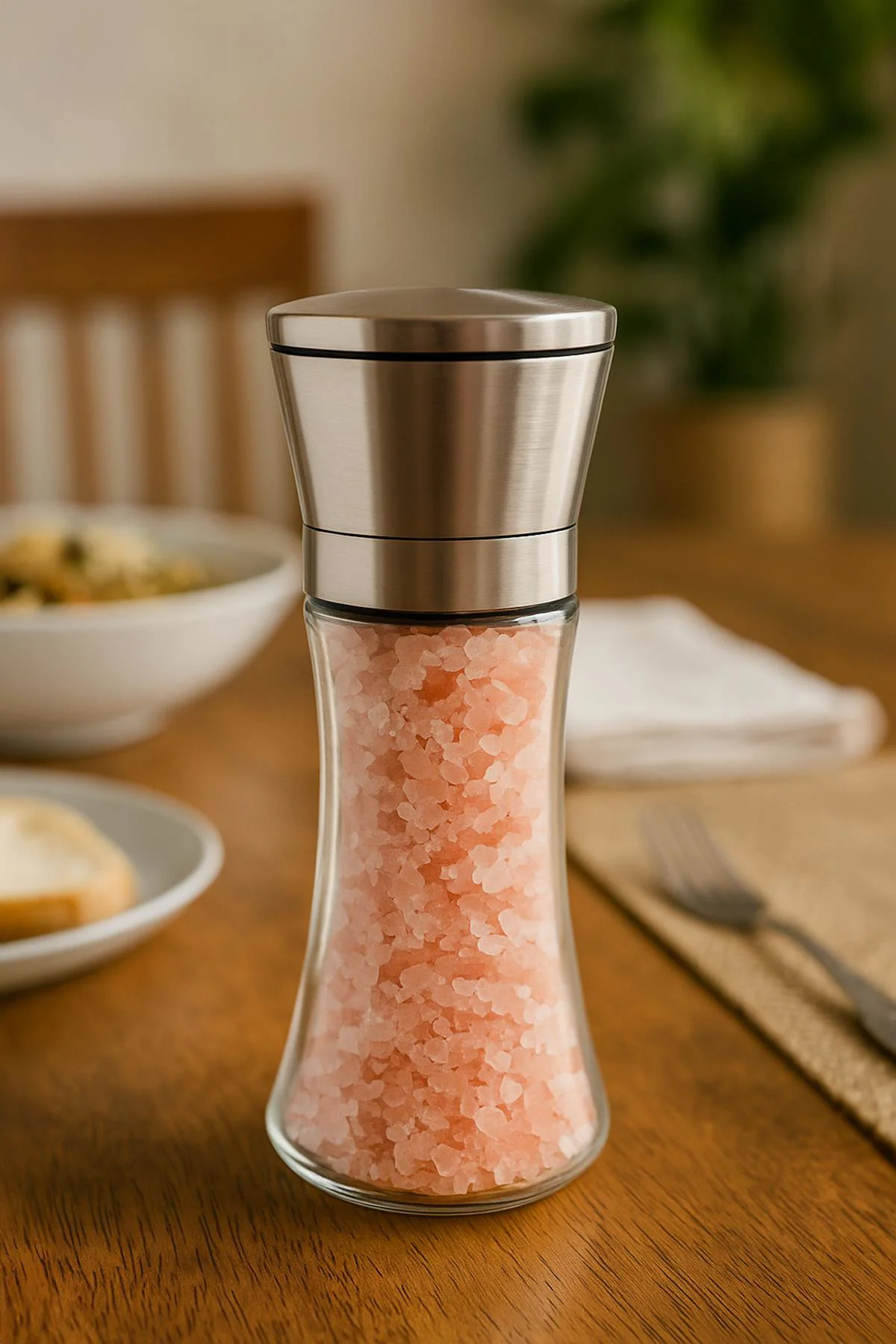 Cam Baharat Öğütücü 250ml - Metal Kapaklı Şık Tasarım | Taze Baharat İçin İdeal