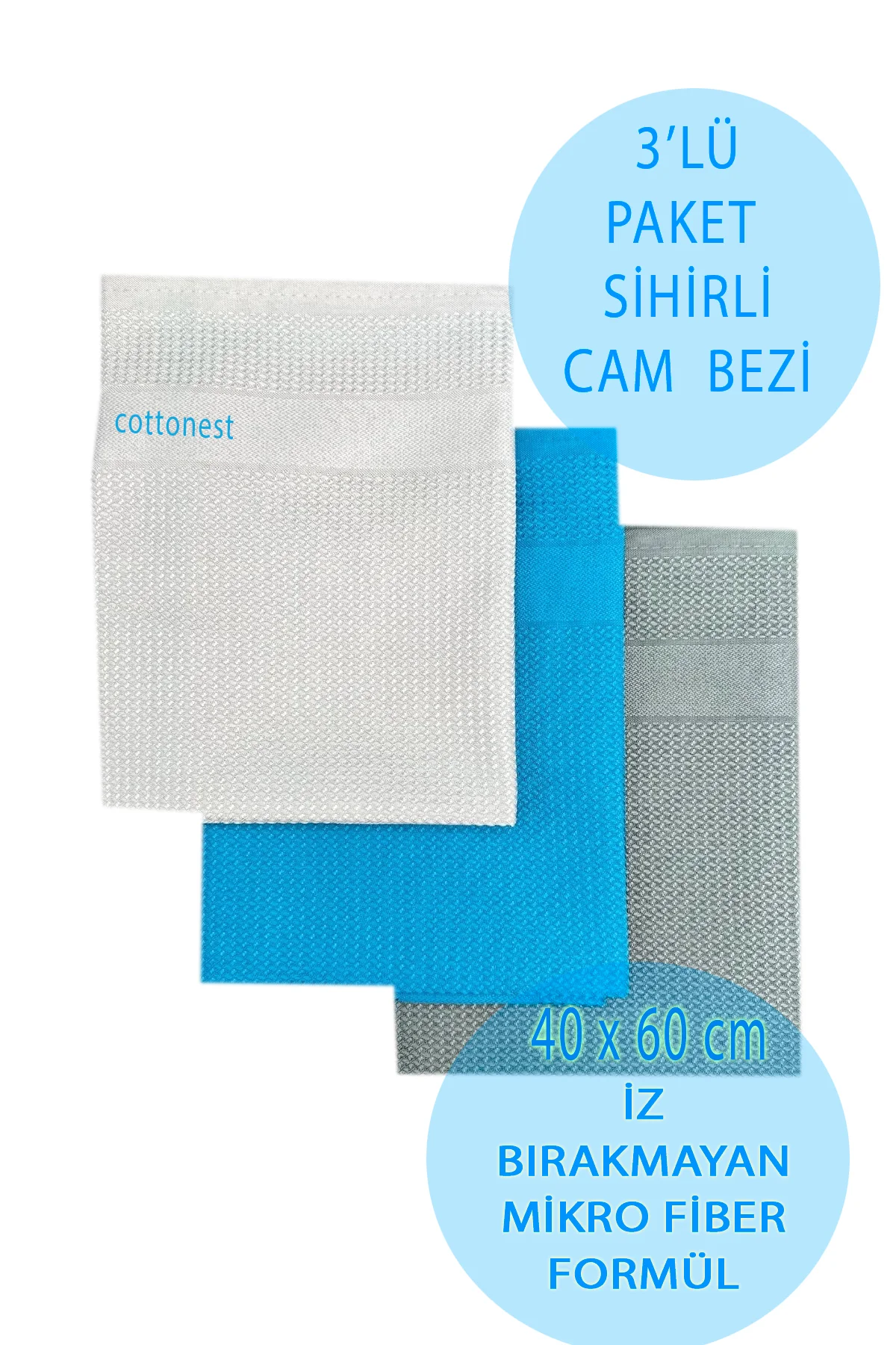 Cam Bezi | Mikrofiber Cam Bezleri | Temizlik Bezi | Büyük Boy 3'lü Mutfak Bezi 40*60 Cm Cam Bezi | Mikrofiber Cam Bezleri | Temizlik Bezi | Büyük Boy 3'lü Mutfak Bezi 40*60 Cm