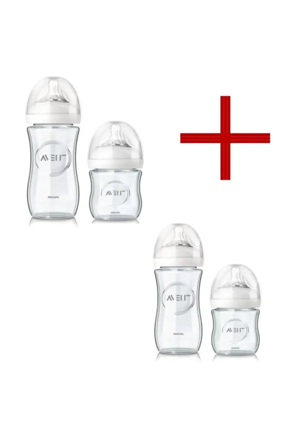 Cam Biberon Seti - 2 Adet 120 ml 2 Adet 240 ml