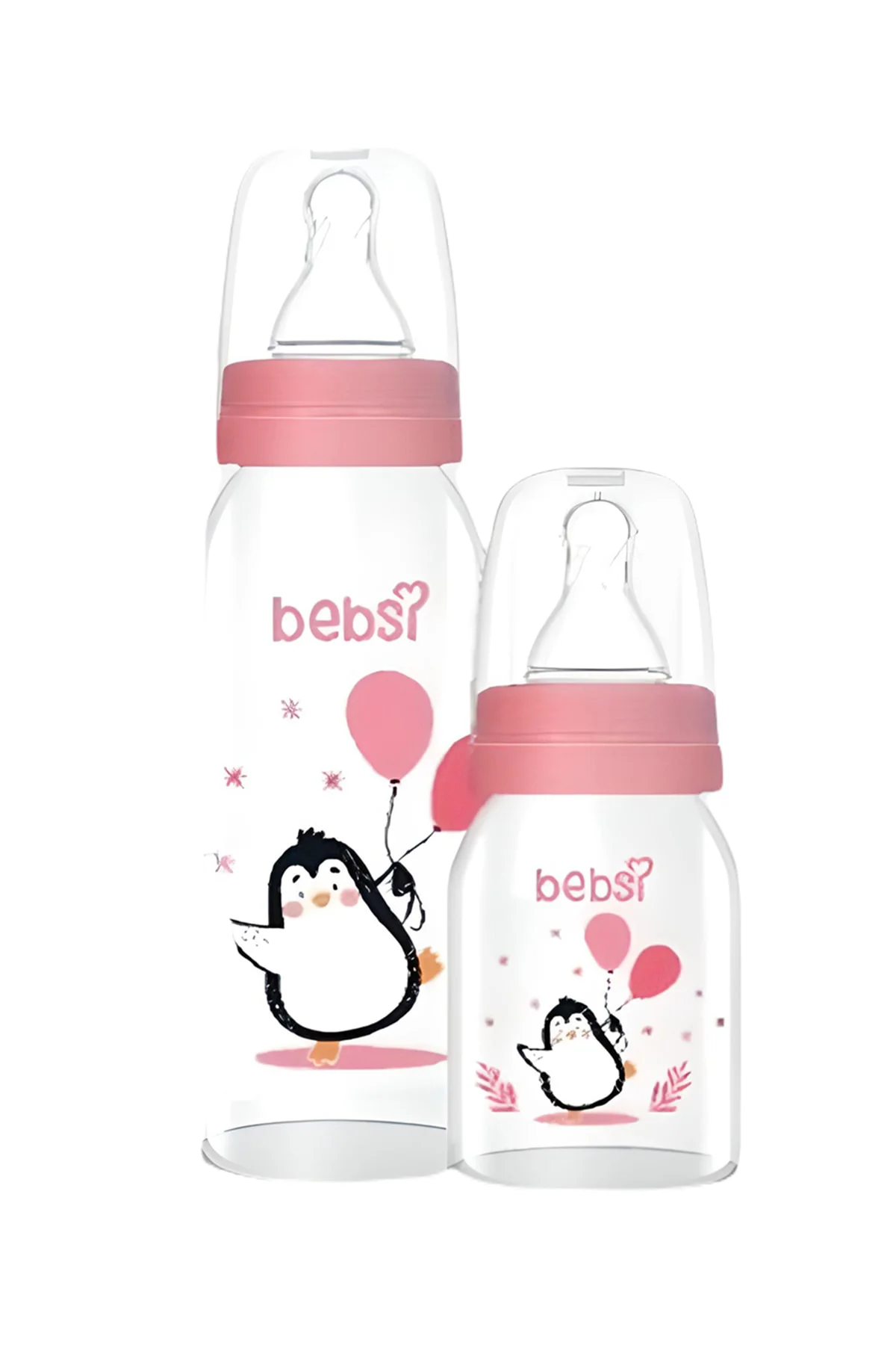 Cam Biberon Seti Pembe 250 Ml +125 Ml