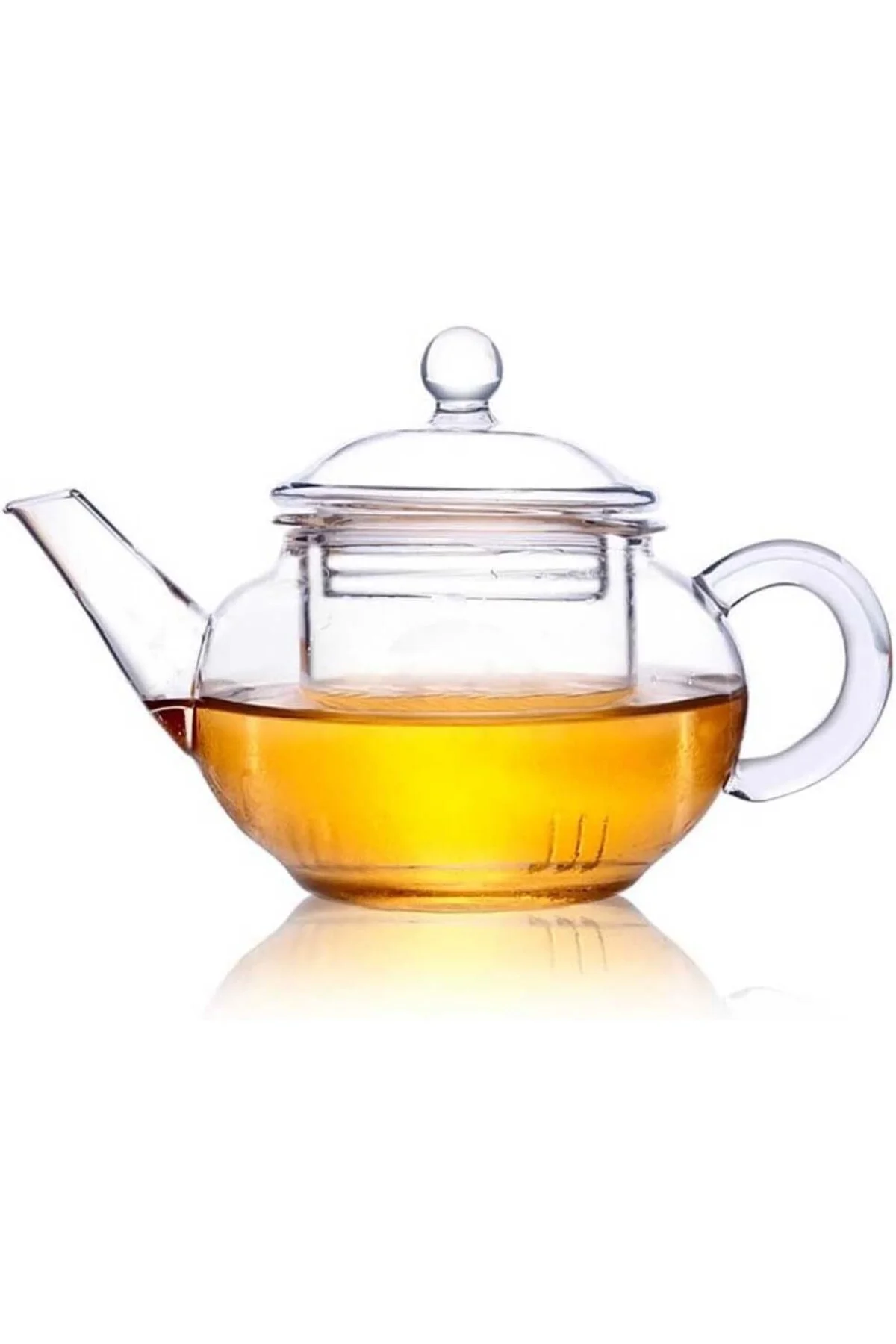 Cam Bitki Çayı Demliği 250 ml - Cam Süzgeçli Demlik