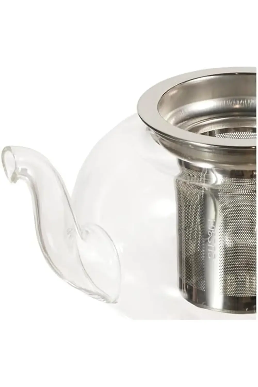 Cam Bitki Çayı Demliği 600 ml - Çelik Süzgeçli Demlik 978262