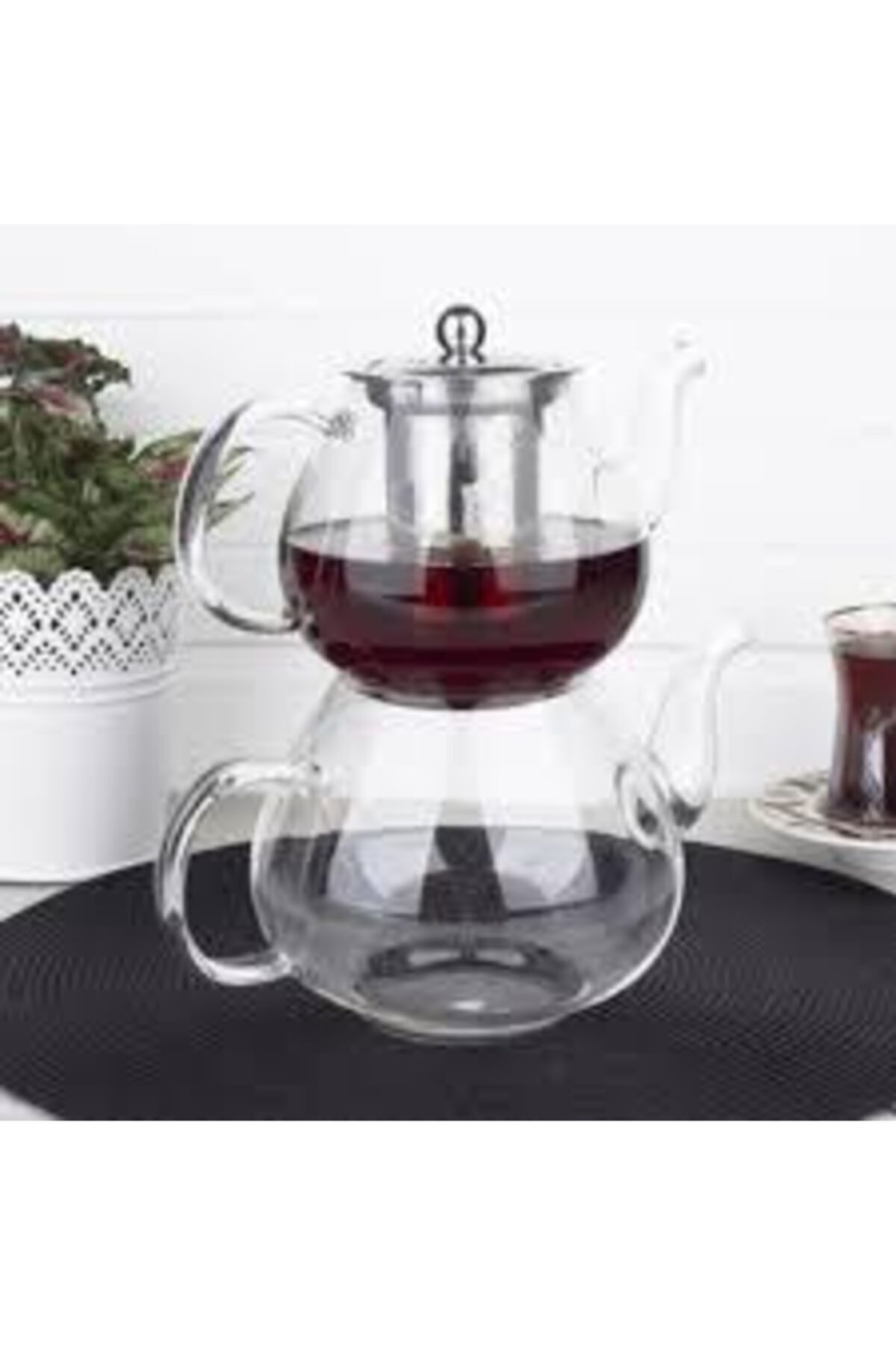 Cezve Home Cam Borosilikat Çaydanlık