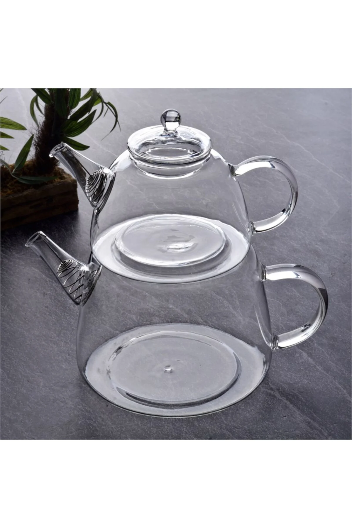 Cam Çaydanlık Seti Demlik 1500 ML