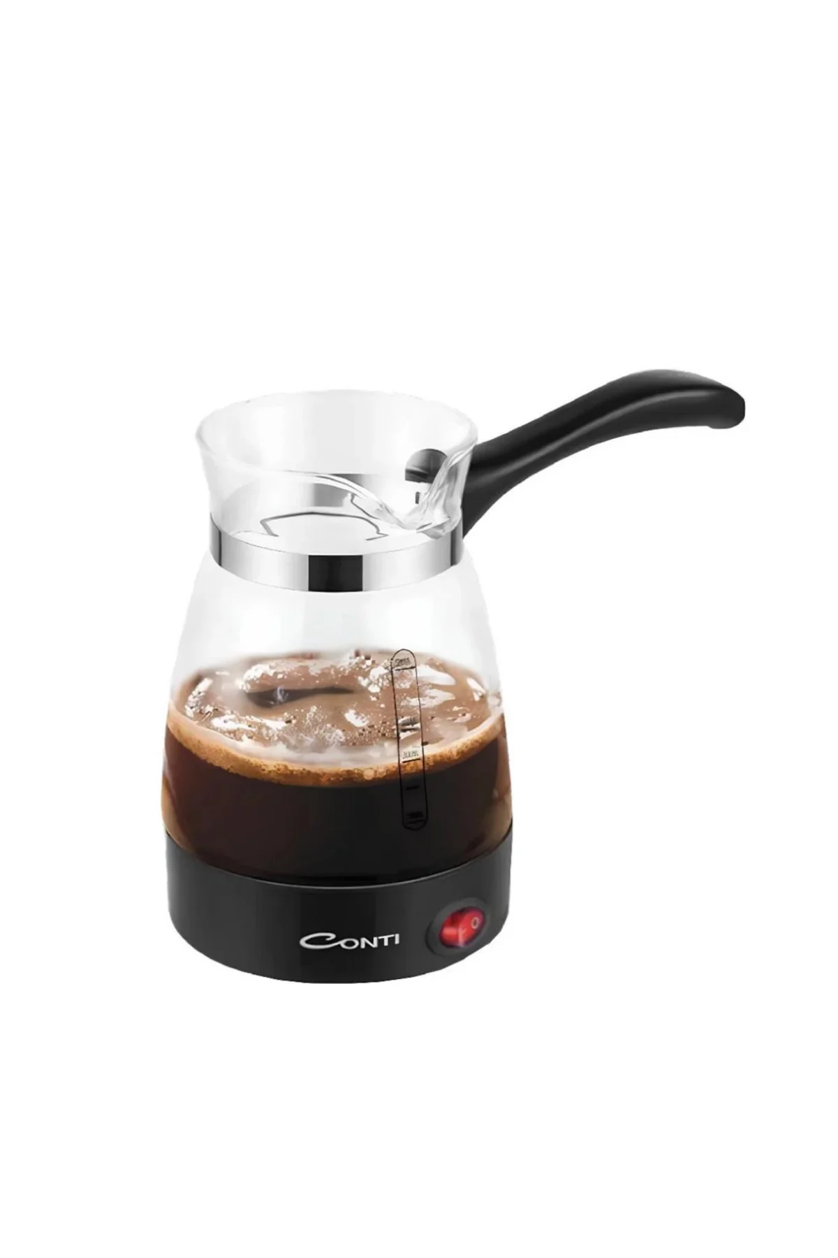 Cam Cezveli Türk Kahvesi Makinesi 650W 5 Fincan Kapasiteli Elektr