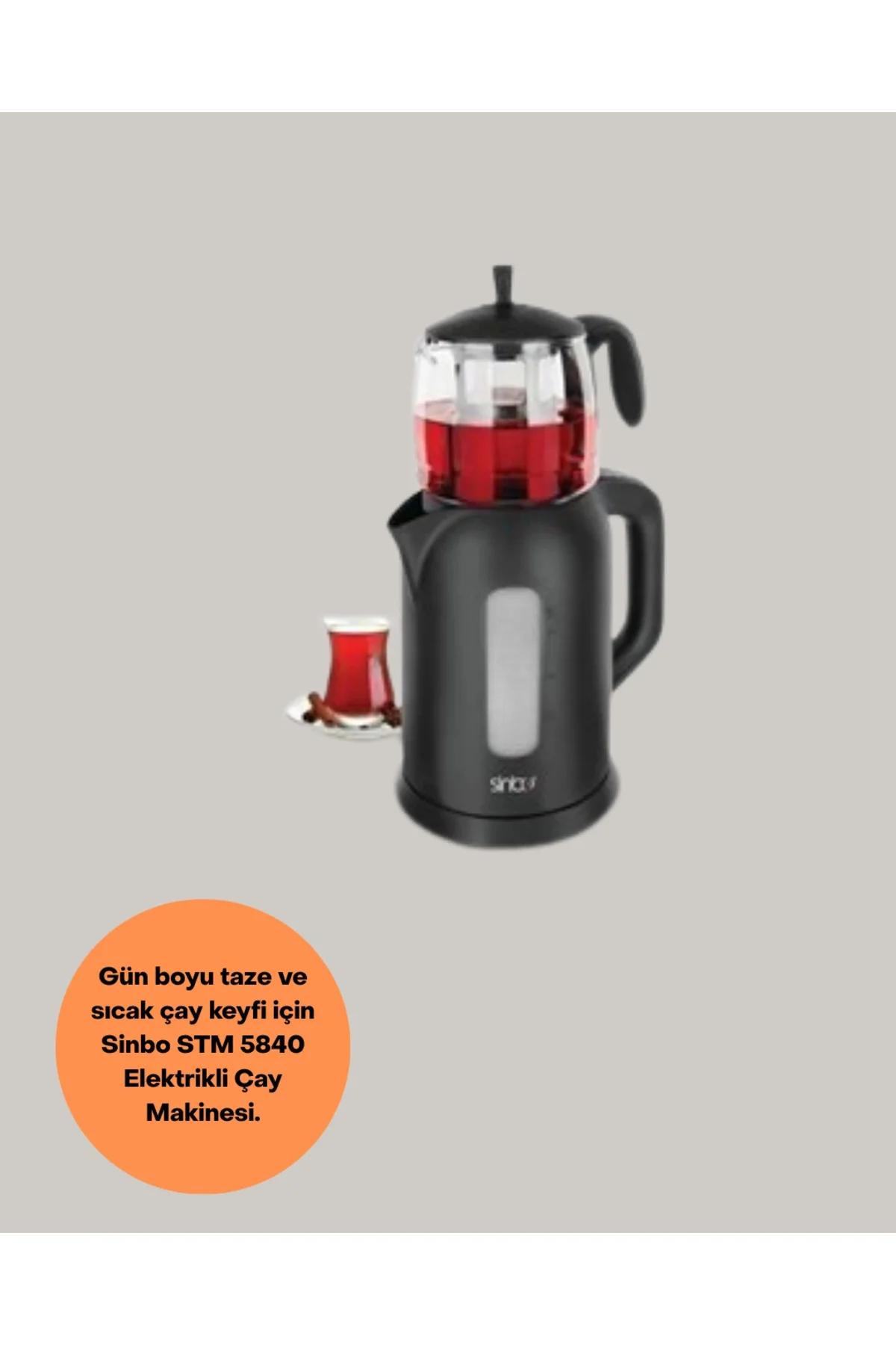 Cam Demlikli 20 Bardak Kapasiteli Elektrikli Çaycı