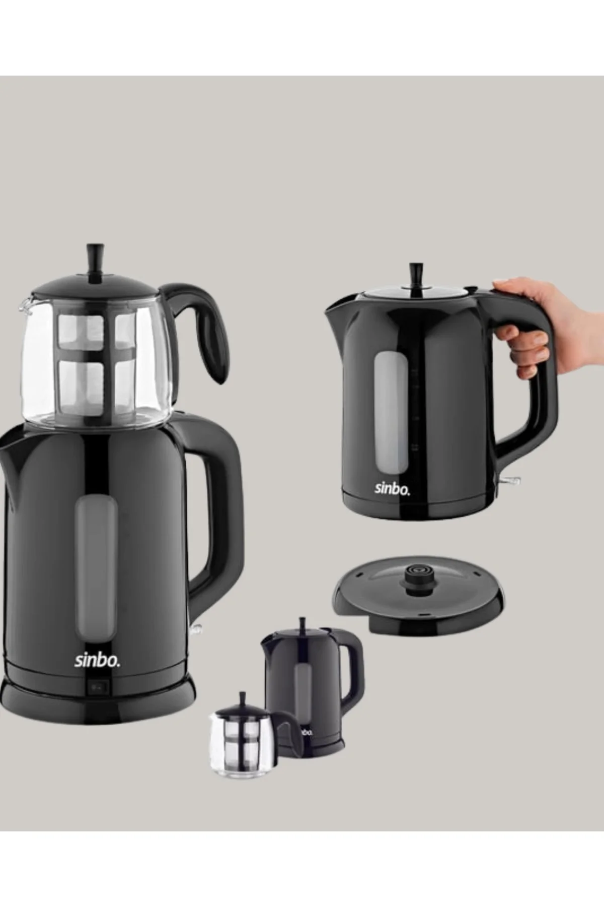 Cam Demlikli 20 Bardak Kapasiteli Elektrikli Çaycı