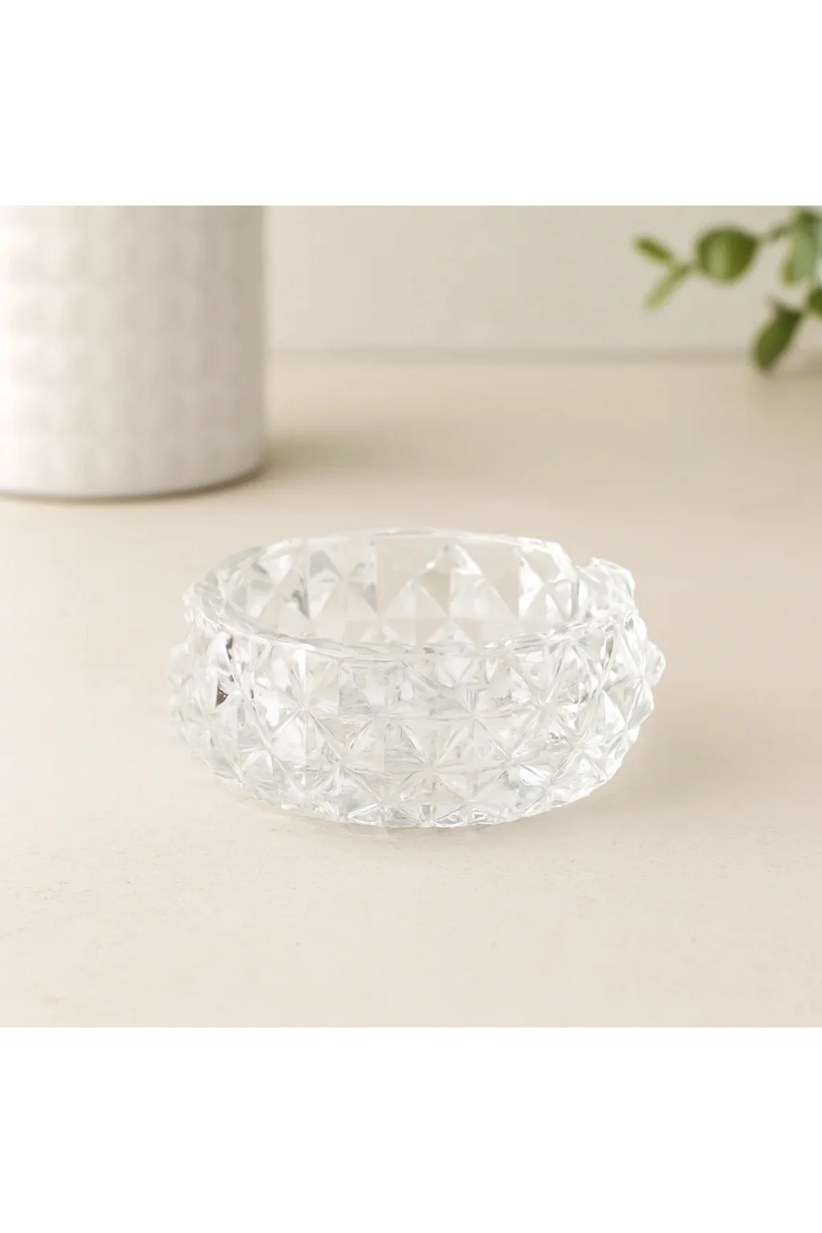 Cam Diamond Kristal Yuvarlak Küllük 11.2 cm Cam Diamond Kristal Yuvarlak Küllük 11.2 cm