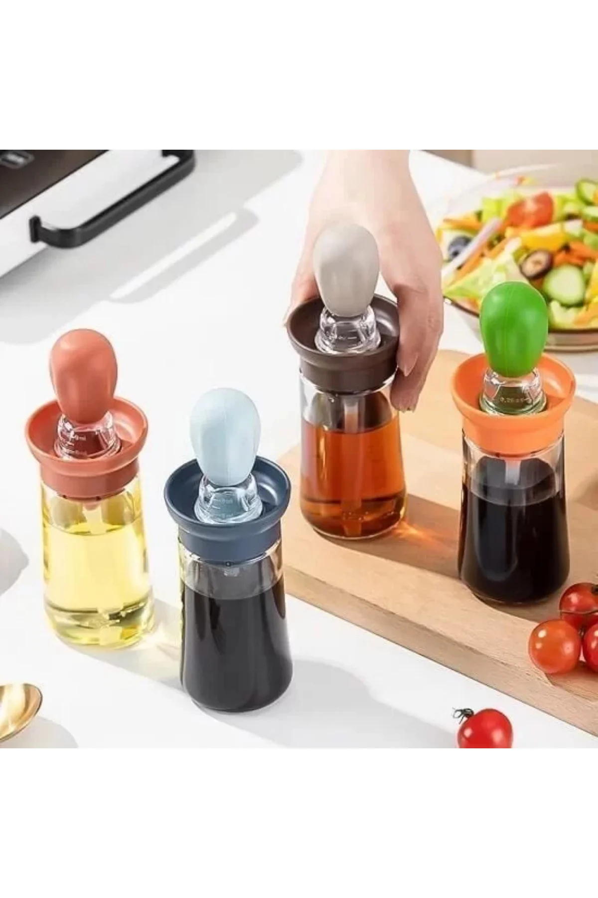Cam Hazneli Silikon Yağ & Sos & Yumurta Fırçası 300 ml