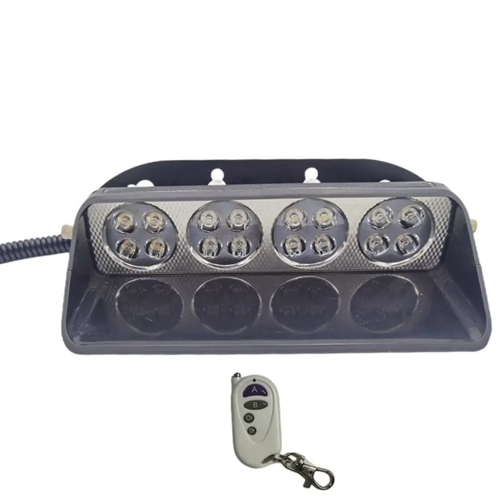 Cam İçi Çakar Lamba Uzaktan Kumandalı 16 Led 24W 12V Kırmızı-Mavi