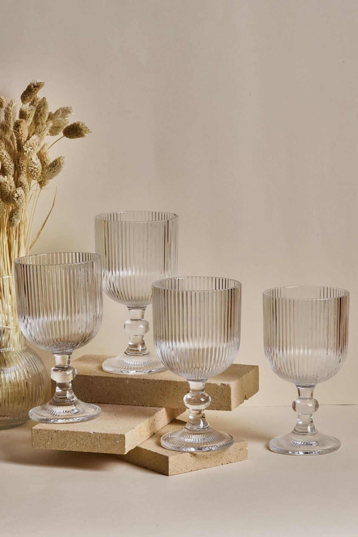 Teknotrust Cam İmola 4'Lü Geniş Kadeh Takımı 375 Ml 4 Parça Beyaz Şarap Kade