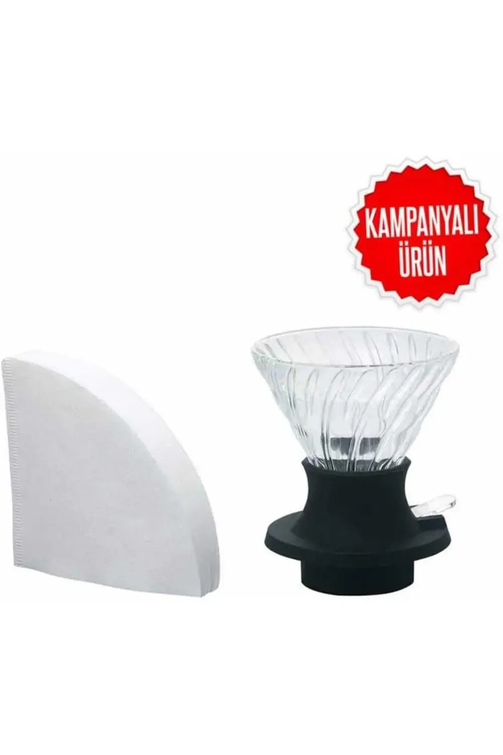 Cam Kahve Dripper Kahve Damlatıcı Demleme Aleti, 200 ml 1178227