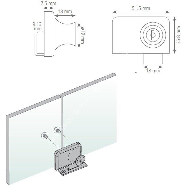 Cam Kapak Kilidi Çift Cam
