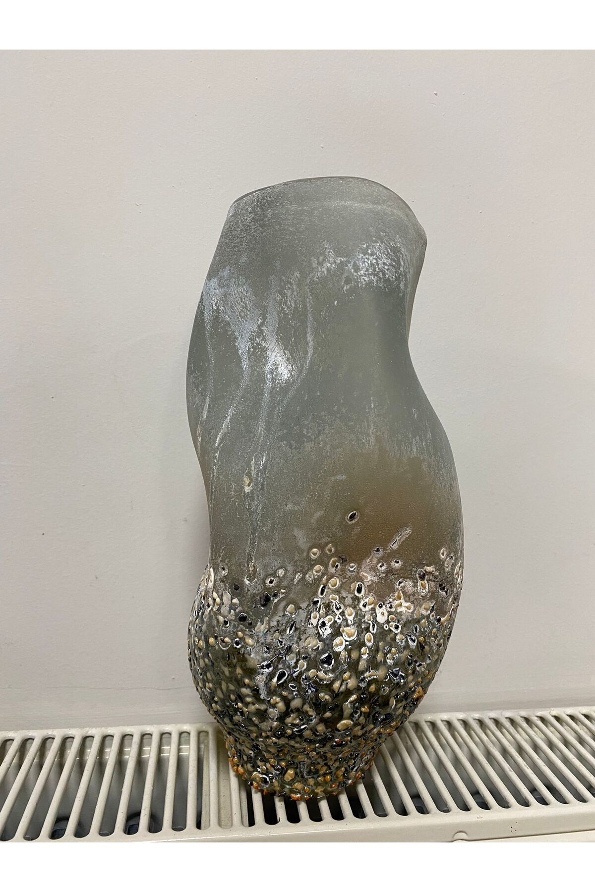 Cam Kumsal Vazo 14*14*27 cm