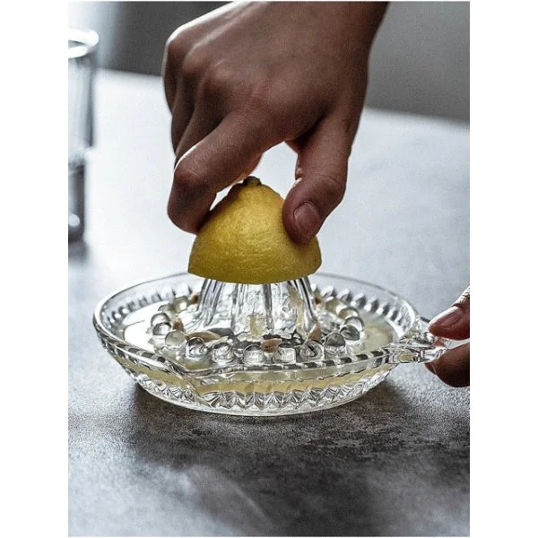 Cam Limon Sıkacağı Meyve Sıkma Aparatı Kolay Kullanımlı Mutfak Ge
