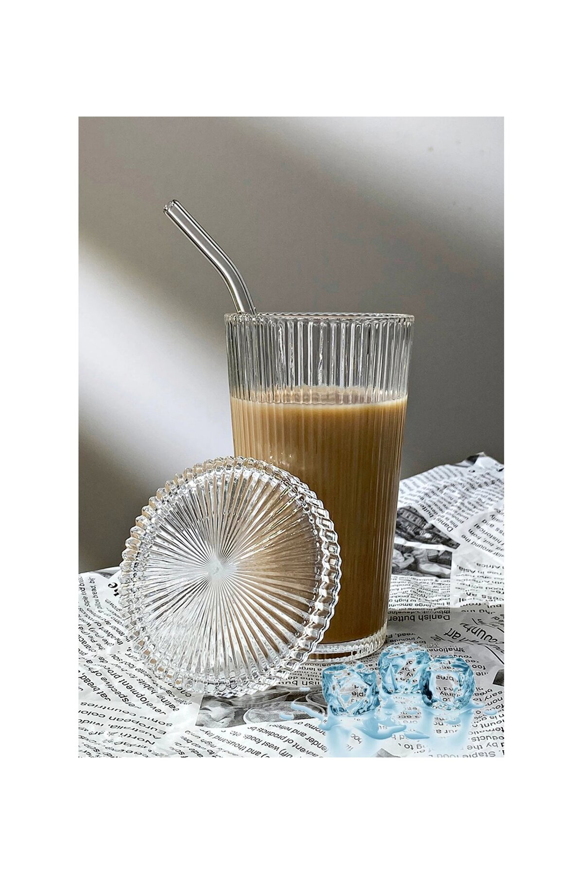 Cam Origami Bardak Çizgili Kapaklı Pipetli Bardak Pinterest Barda