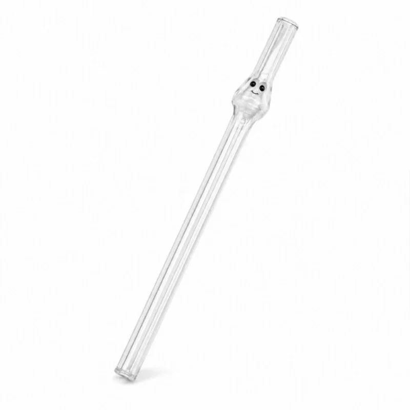 Cam Pipet - Yüz Figürlü Tasarım - 20 cm