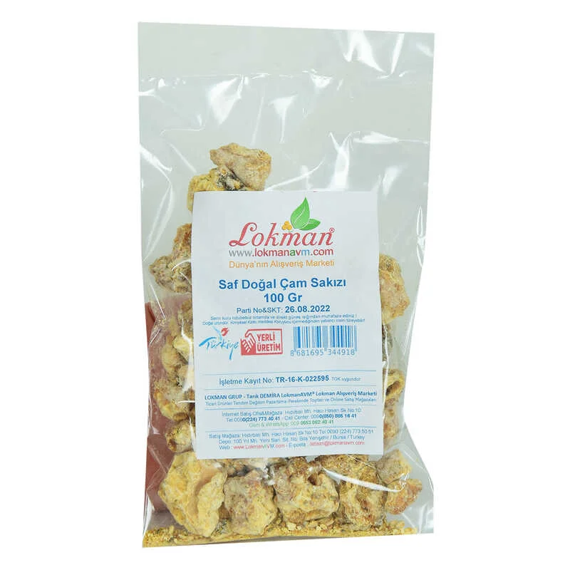 Çam Sakızı - %100 Doğal Saf Çam Reçinesi 100 Gr