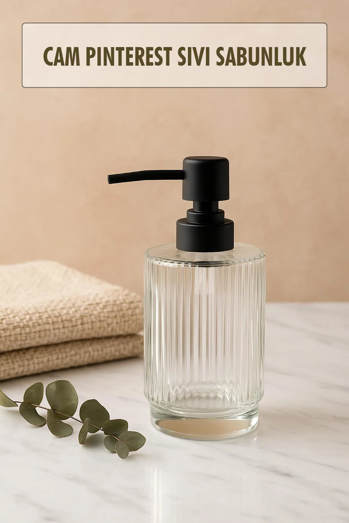 Cam Şeffaf Sıvı Sabunluk 200 ml Banyo Lavabo Cam Şeffaf Sıvı Sabunluk 200 ml Banyo Lavabo
