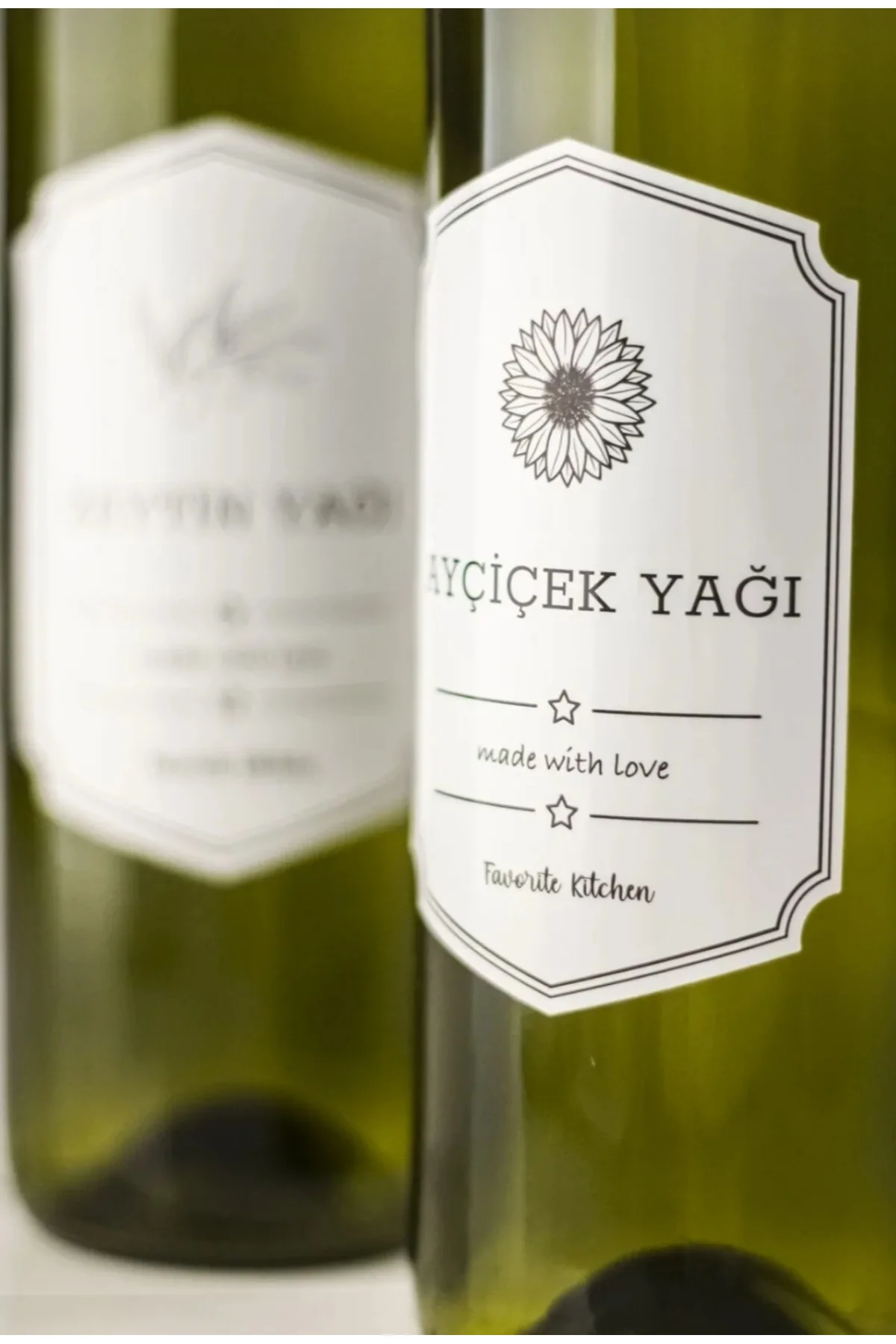 Cam Şişe Yağdanlık (yeşil) 750 ml tekli