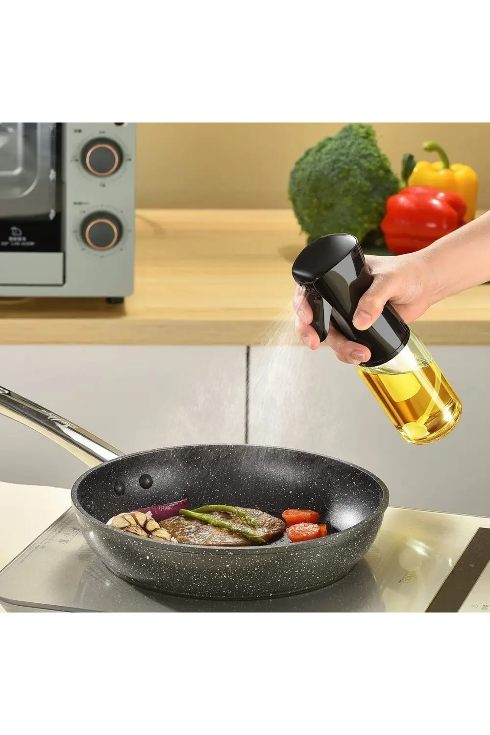 Cam Sprey Airfryer Yağdanlık | Zeytinyağı Sirke Yağ Püskürtücü |