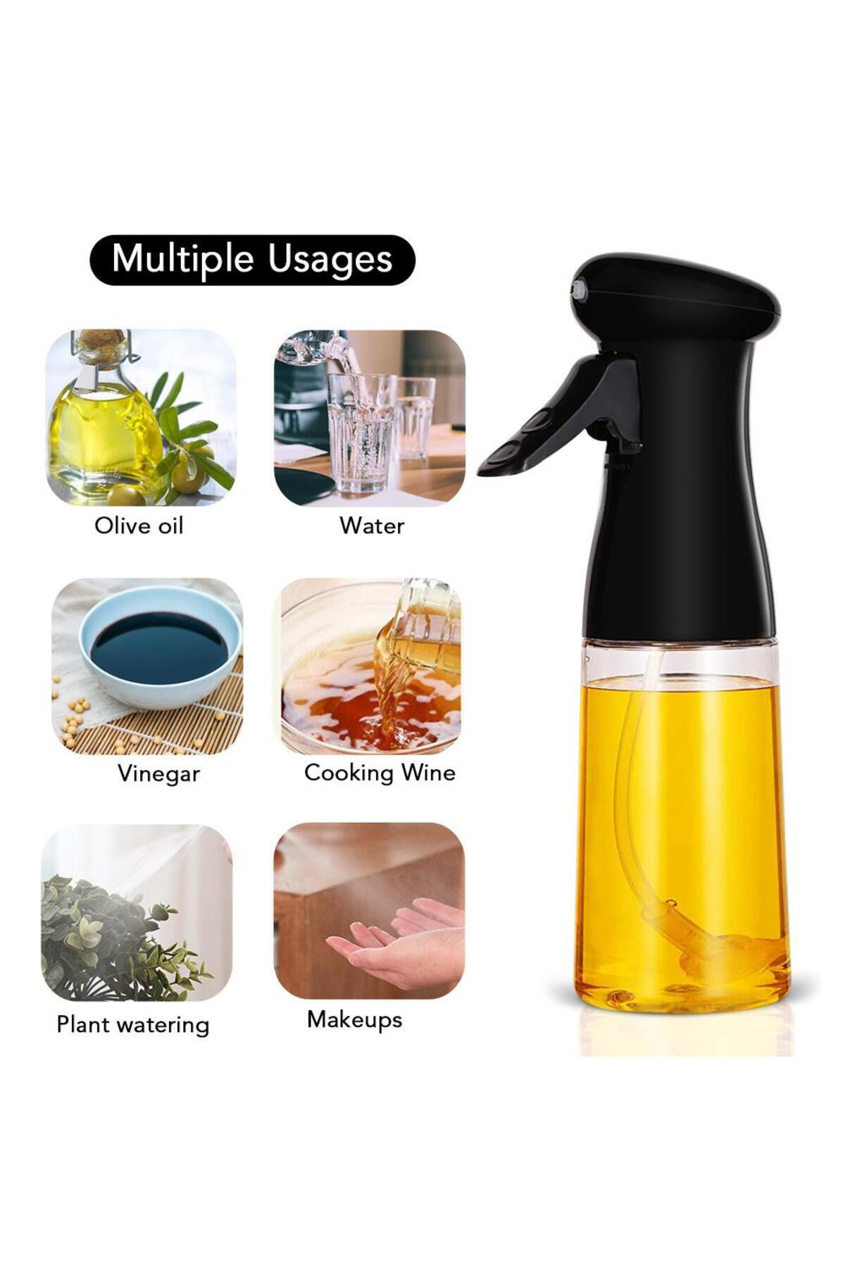 Cam Sprey Şişe Yağdanlık Airfryer Püskürtmeli Yağlık Fısfıs Püskü