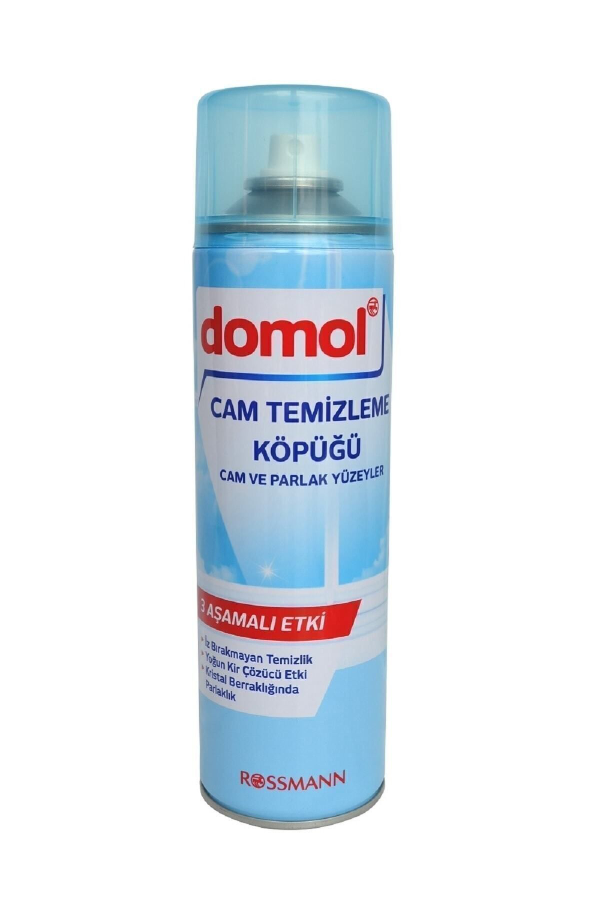 Domol Cam Temizleme Köpüğü Cam Ve Parlak Yüzeyler 500 Ml