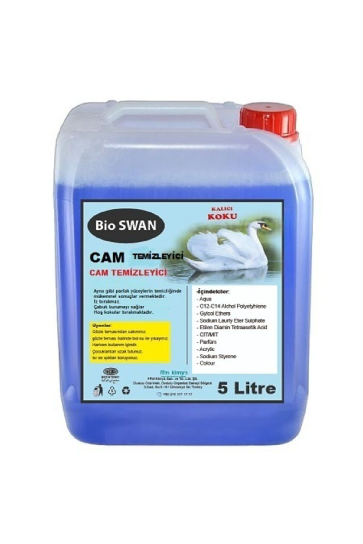Bioswan Cam Temizleme Maddesi Cam Temizleyici 5Kg
