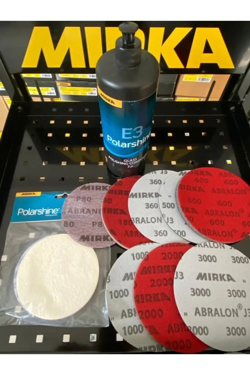 Cam Temizlik Seti Araç Pasta Seti 10'lu Set  E3 Cam Pasta