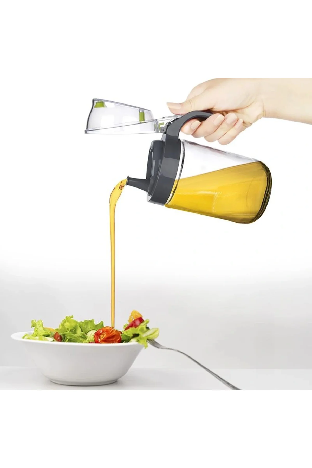 Cam Yağdanlık - Kulplu Sirkelik Sosluk 660Ml - Görsel 5