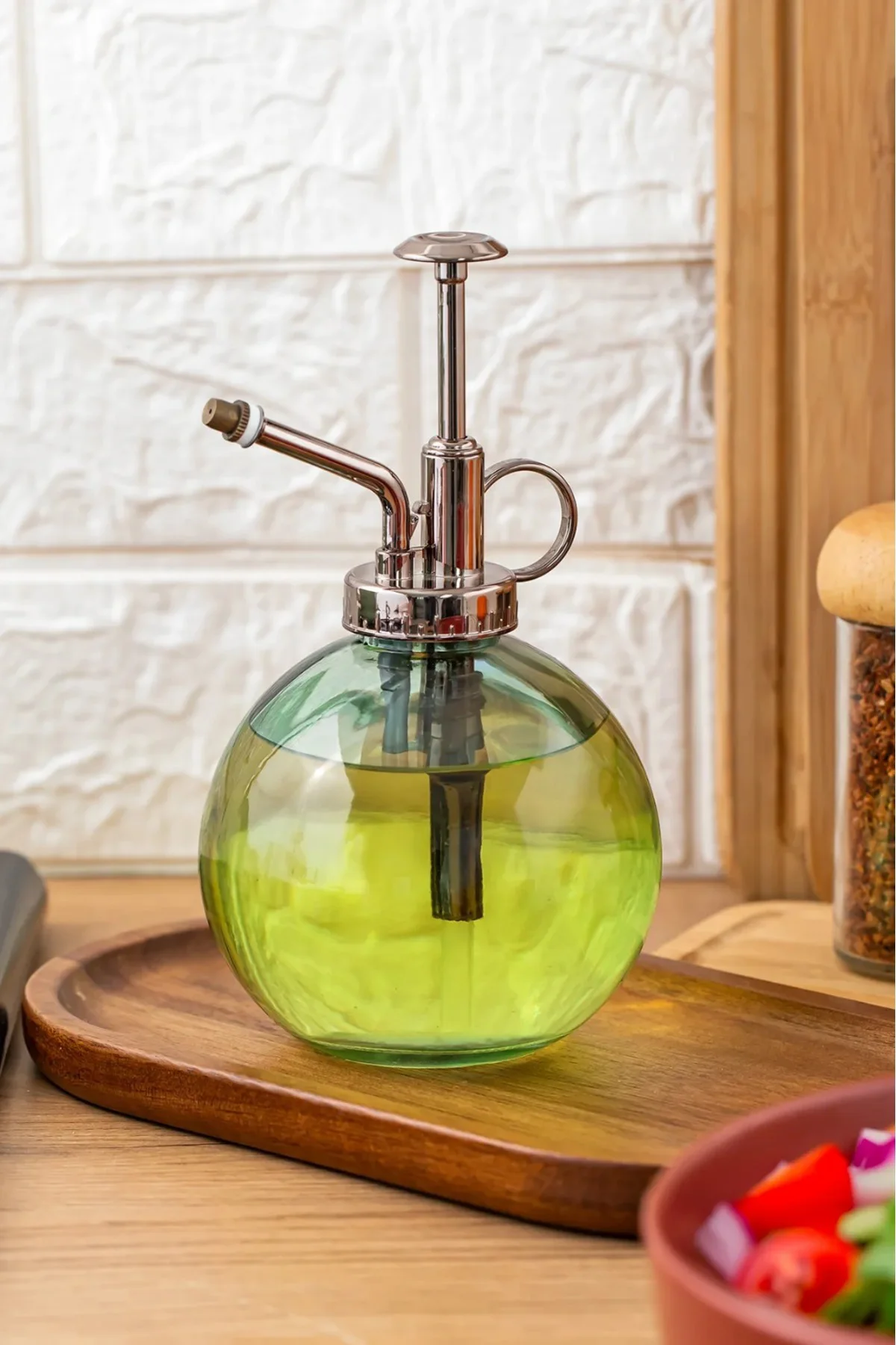 Cam Yağlık Yağdanlık ve Sulama Spreyi Koku Spreyi Şişesi 350ml