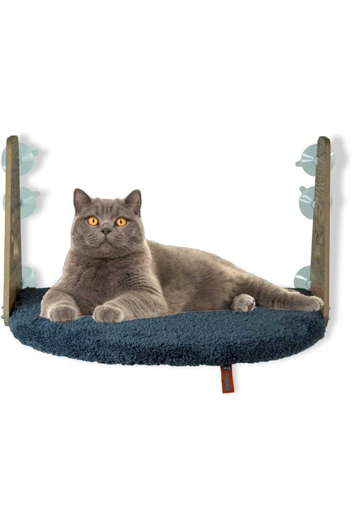 Cam Yatağı Vantuzlu Kedi Cam Yatağı Vantuzlu Yatak (Antrasit)