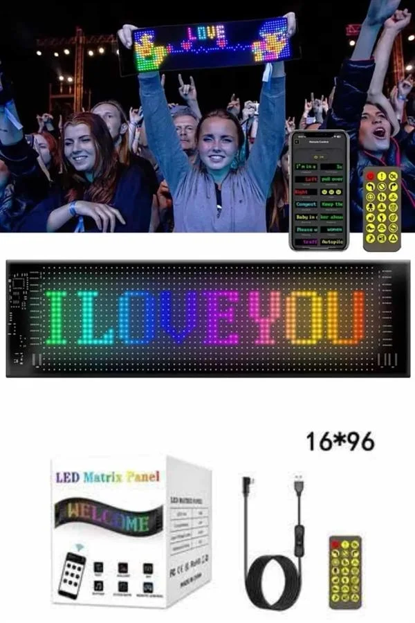 Cama Yapışan En Büyük Boy Telefon Kontrollü Led Ekran Digital Araba Yazısı Fiyatı, Yorumları ve Özellikleri