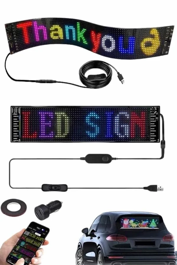 Cama Yapışan En Büyük Boy Telefon Kontrollü Led Ekran Digital Araba Yazısı Fiyatı, Yorumları ve Özellikleri