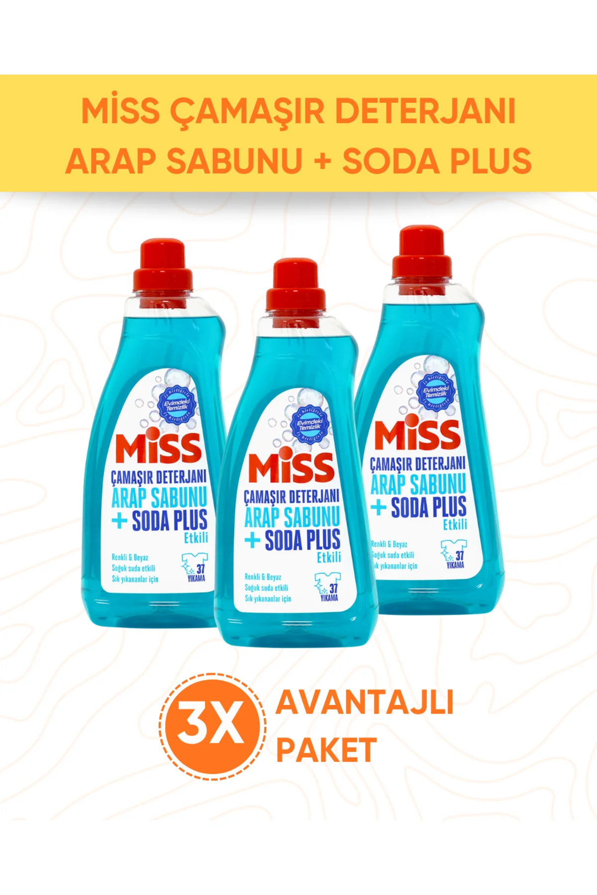 ÇAMAŞIR DETERJANI ARAP SABUNU ETKİLİ 3 ADET 1500 ML AVANTAJ PAKET ÇAMAŞIR DETERJANI ARAP SABUNU ETKİLİ 3 ADET 1500 ML AVANTAJ PAKET