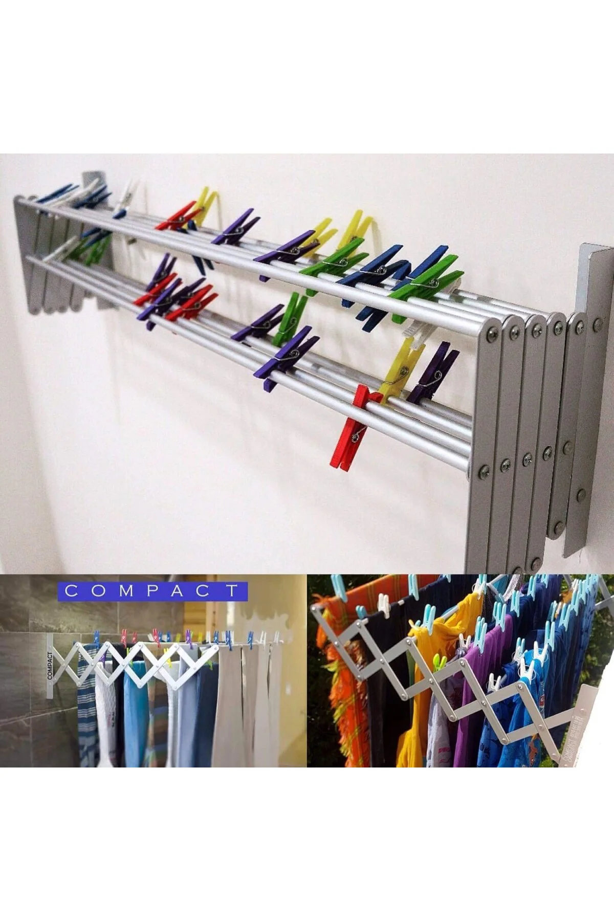 ÇAMAŞIR KURUTMA ASKISI 100 CM 9 ASKILI
