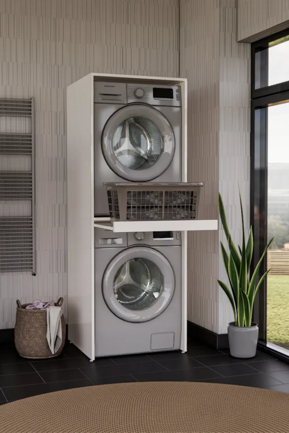 Doğsan Çamaşir Kurutma Makinesi Dolabi Mdflam